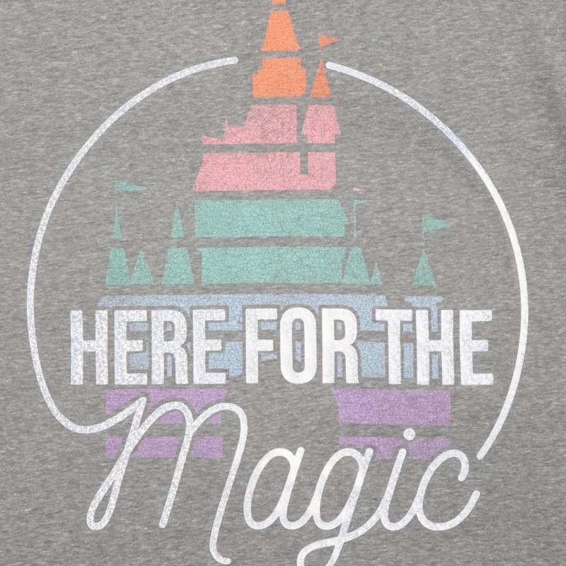 Fantasyland Castle ''Here For The Magic'' T-Shirt For Adults 3 Fantasyland Castle ''Here For The Magic'' T-Shirt For Adults - Image 3