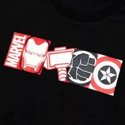 Marvel Icon Crew Neck Black T-Shirt For Adults -OUTLET HALLOWEEN SHOP 2403053070002M 2