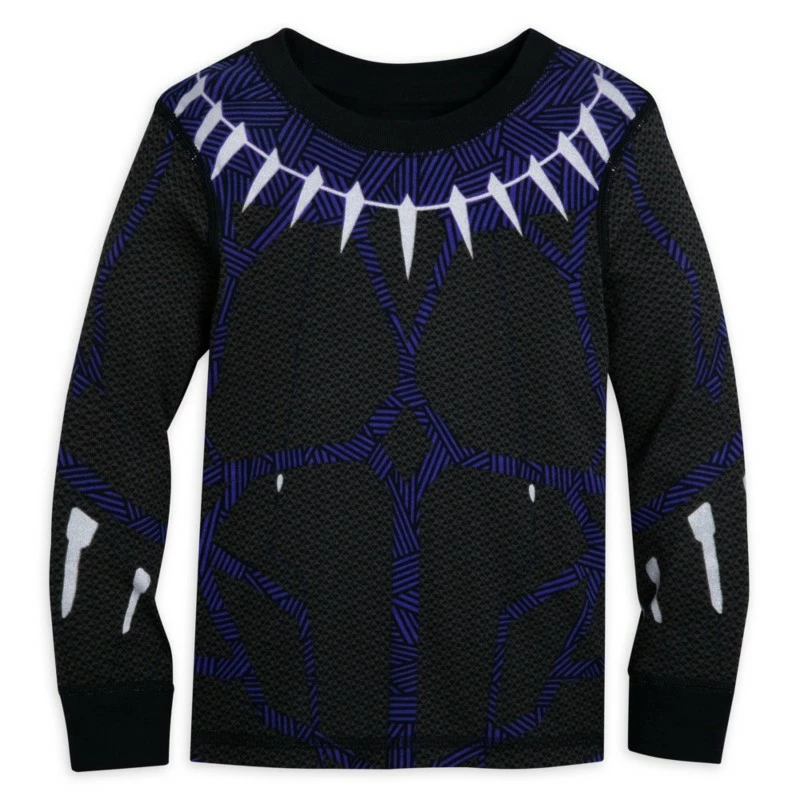 Black Panther Costume PJ PALS For Kids 2 Black Panther Costume PJ PALS For Kids - Image 2