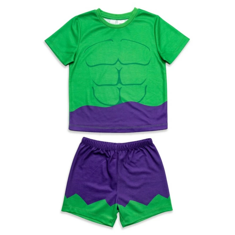 Hulk Short Sleeve Pyjamas Set For Kids 1 Hulk Short Sleeve Pyjamas Set For Kids