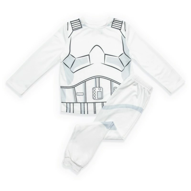 Stormtrooper Long Sleeve Pyjamas Set For Kids, Star Wars 1 Stormtrooper Long Sleeve Pyjamas Set For Kids, Star Wars