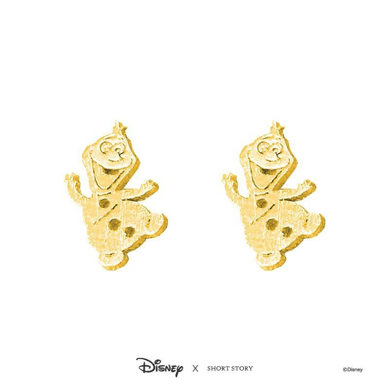 Disney Earrings Frozen Olaf, Gold 4 Disney Earrings Frozen Olaf, Gold - Image 4