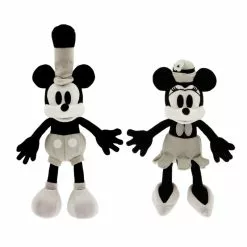 Mickey And Minnie Mouse Steamboat Willie Plush Set - Disney100