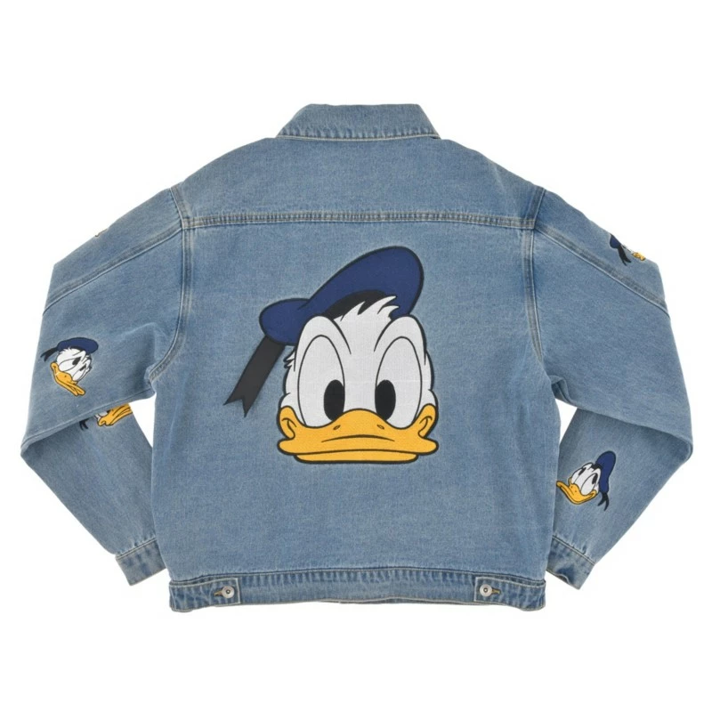Donald Duck Birthday 2023 Denim Jacket For Adults 2 Donald Duck Birthday 2023 Denim Jacket For Adults - Image 2
