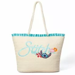 Stitch Straw Tote Bag