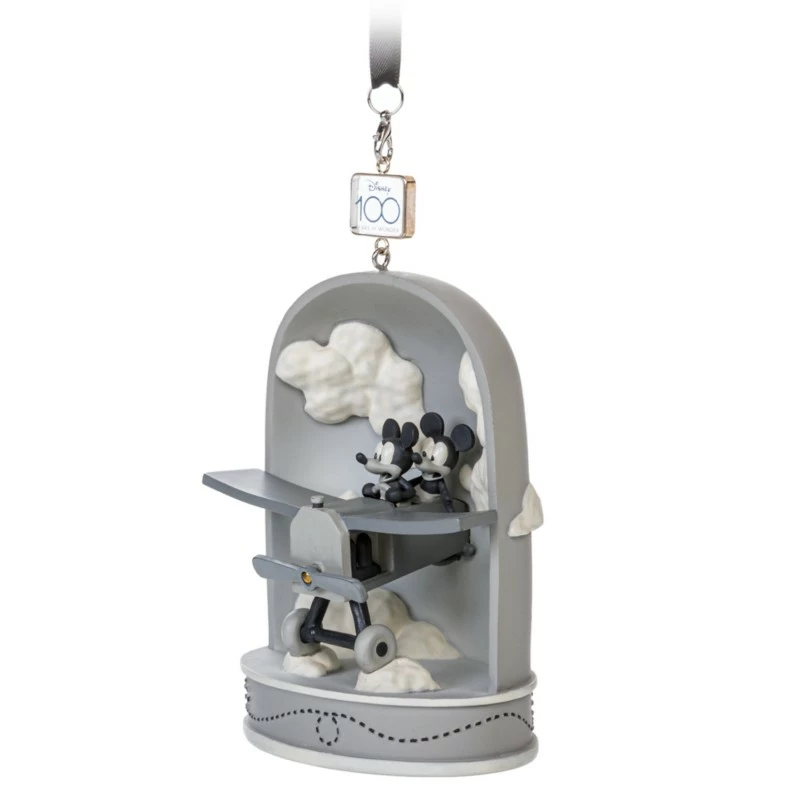 Mickey And Minnie Disney100 Eras Sketchbook Hanging Ornament, Plane Crazy 2 Mickey And Minnie Disney100 Eras Sketchbook Hanging Ornament, Plane Crazy - Image 2