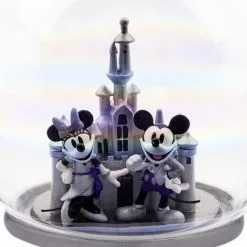 Mickey And Minnie Mouse Glass Sketchbook Ornament, Disneyland - Disney100 -OUTLET HALLOWEEN SHOP 465063957478 2