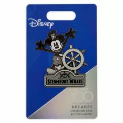 Mickey Mouse As Steamboat Willie Pin - Disney100, Limited Release -OUTLET HALLOWEEN SHOP 466043737691 3