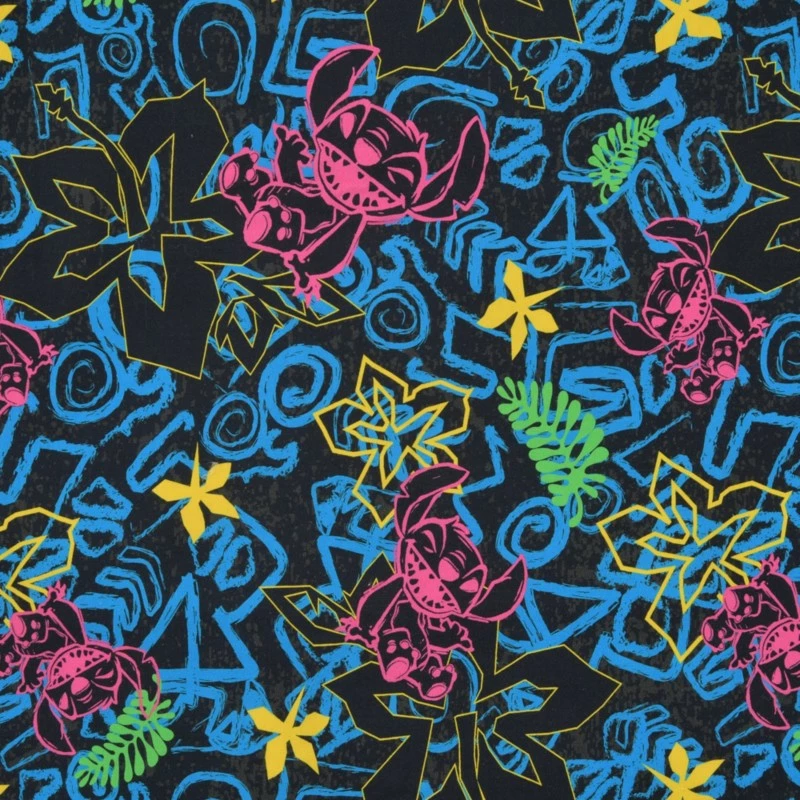 Stitch Neon Summer Shirt For Adults, Lilo & Stitch 5 Stitch Neon Summer Shirt For Adults, Lilo & Stitch - Image 5