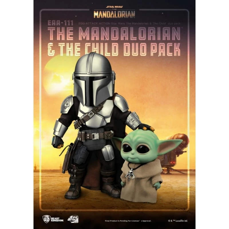 The Mandalorian & The Child Duo Pack Figurine, Beast Kingdom 3 The Mandalorian & The Child Duo Pack Figurine, Beast Kingdom - Image 3